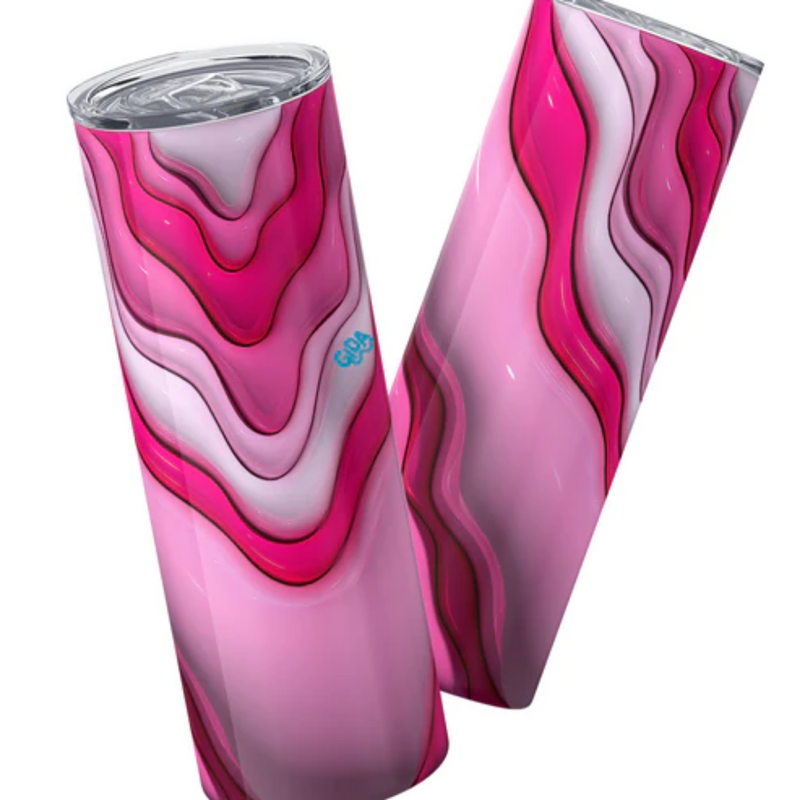 3D Wrap | Pink Geode | 20 oz