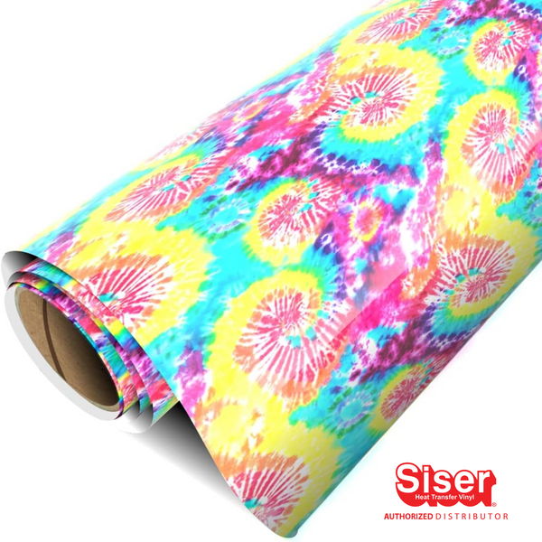 Siser EasyPatterns® Plus Vinil Textil Térmico | Tie Dye | Ancho 12"