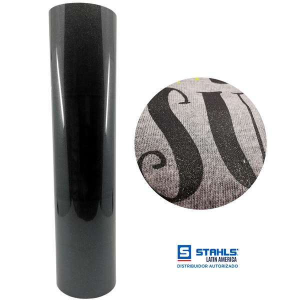 Ultraweed™ Vinil Textil Térmico | Negro Metálico | Metallic Black