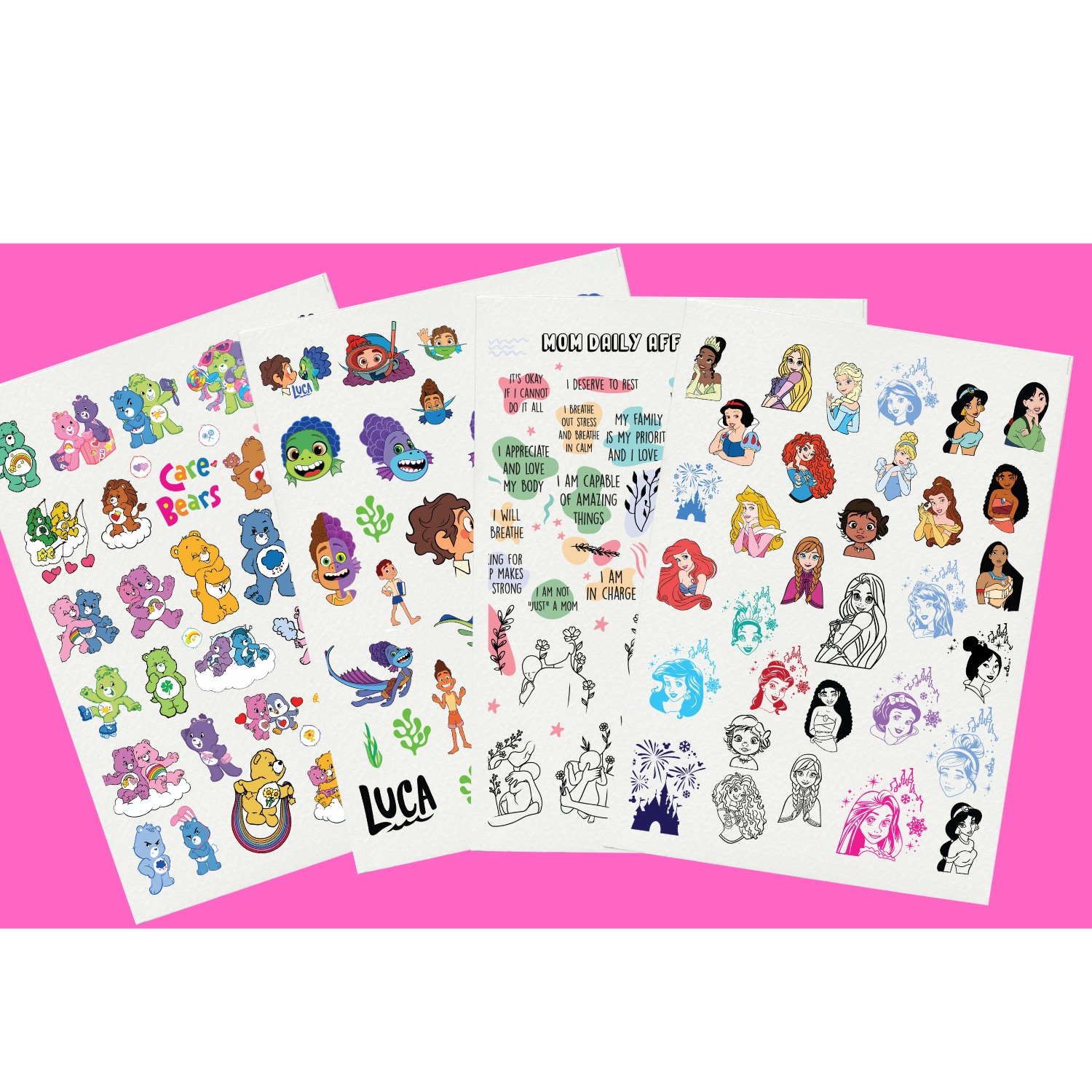 UV DTF 3D Sticker Sheets | 8.5x11