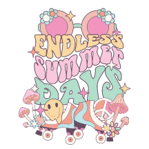 UV DTF Mini Stickers | Endless Summer | 3"