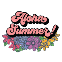UV DTF Mini Stickers | Aloha Summer | 3"