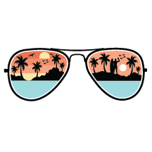 UV DTF Mini Stickers | Sunglasses | 3"