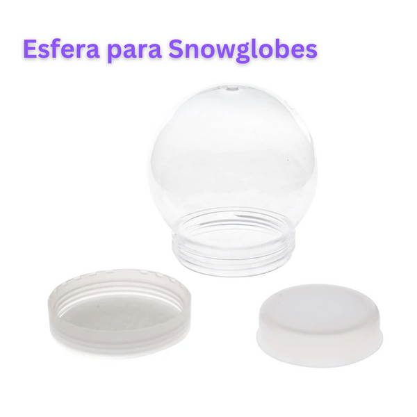 Esfera Plástica | Snowglobe | Clear | 4"