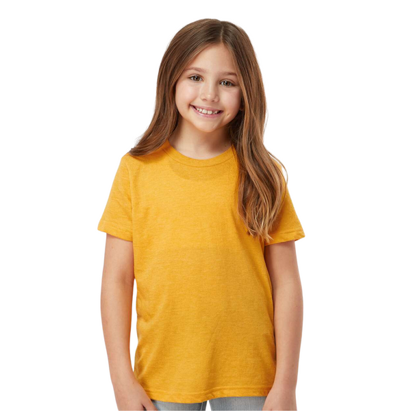 Tultex Kids 235 | Cuello Redondo | Heather Mellow Yellow