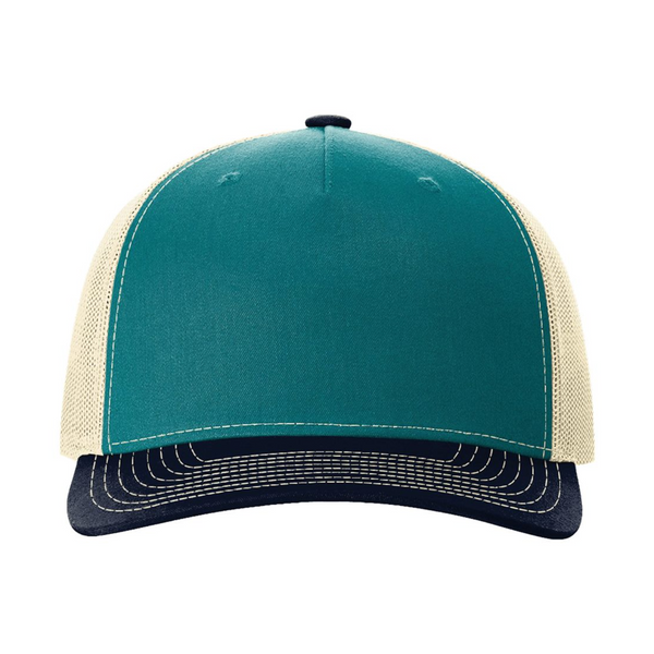 Richardson 112FP | Five Panel Trucker | Blue Teal Birch Navy