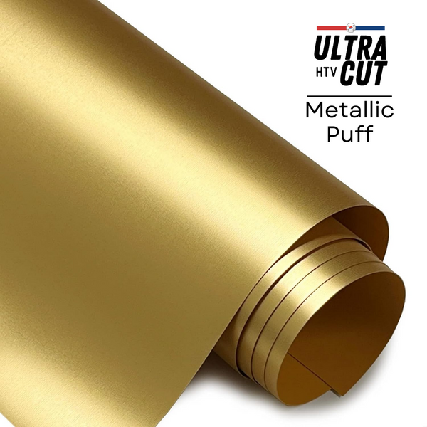 UltraCut HTV | Vinil Textil Térmico | Metallic Puff | Dorado | Gold