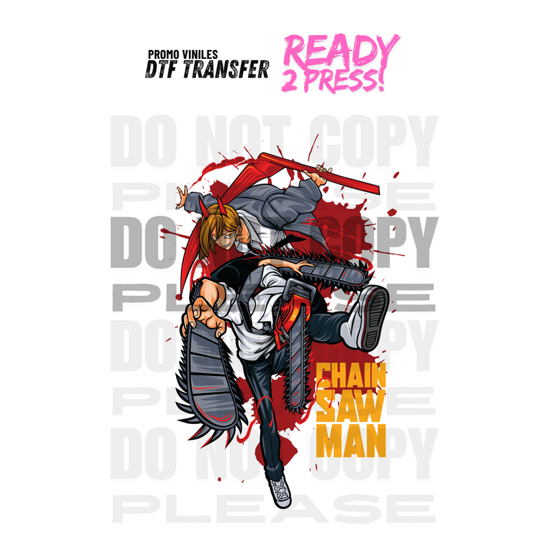 DTF Transfers | Chainsaw Man