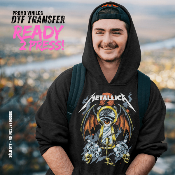 DTF Transfers | Metal 4 | Halftone Version - Sólo para Tshirts oscuros