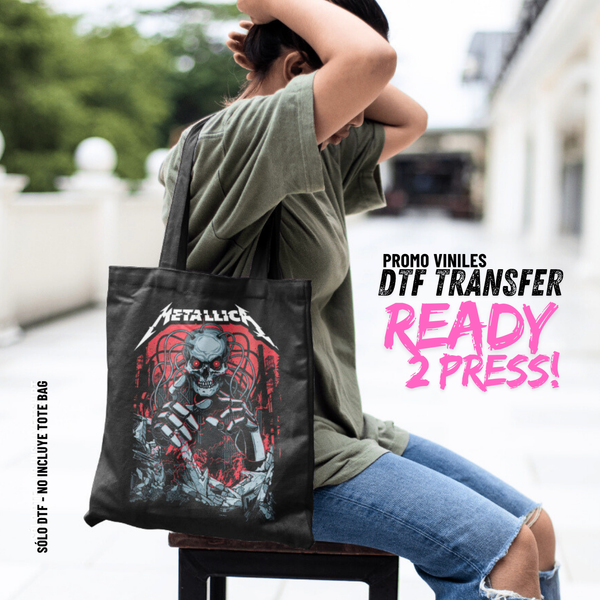 DTF Transfers | Metal 5 | Halftone Version - Sólo para Tshirts oscuros