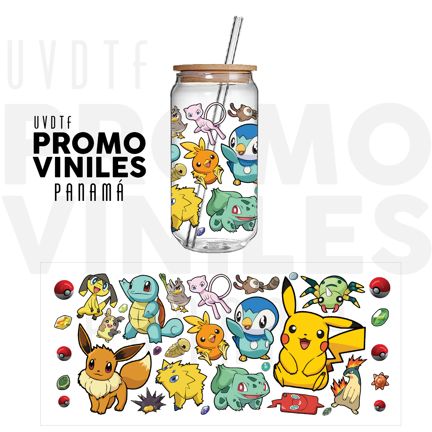 UV DTF Wrap | Pokemon Friends