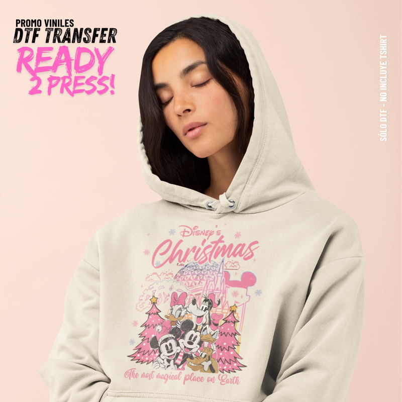 DTF Transfers | Pink Christmas