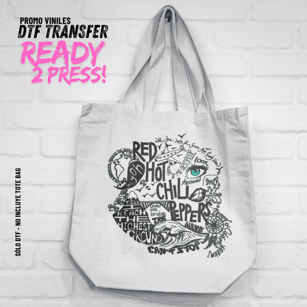 DTF Transfers | RHCP Songs Black