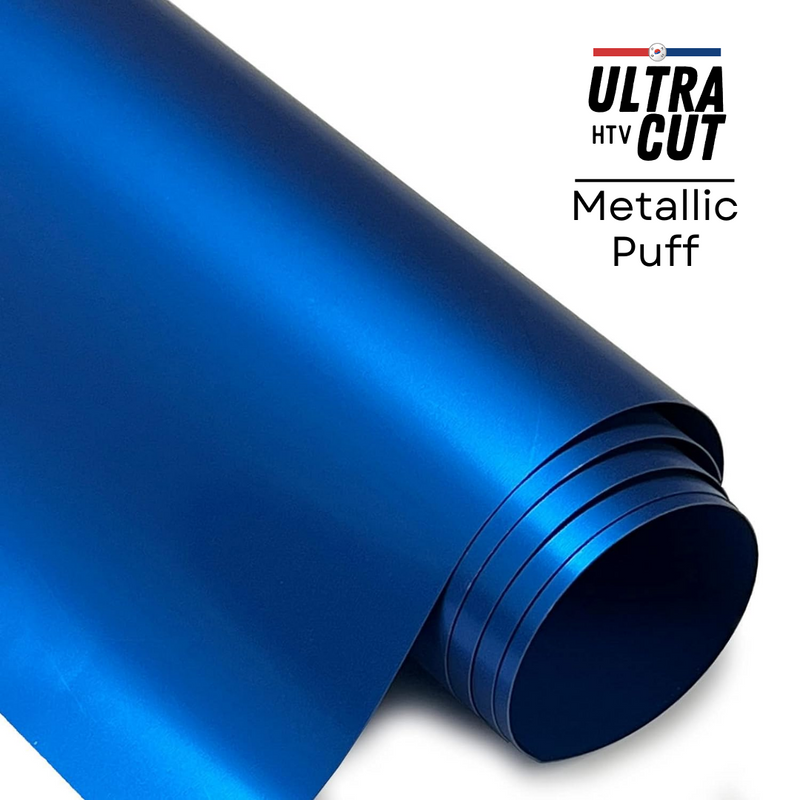 UltraCut HTV | Vinil Textil Térmico | Metallic Puff | Azul | Blue