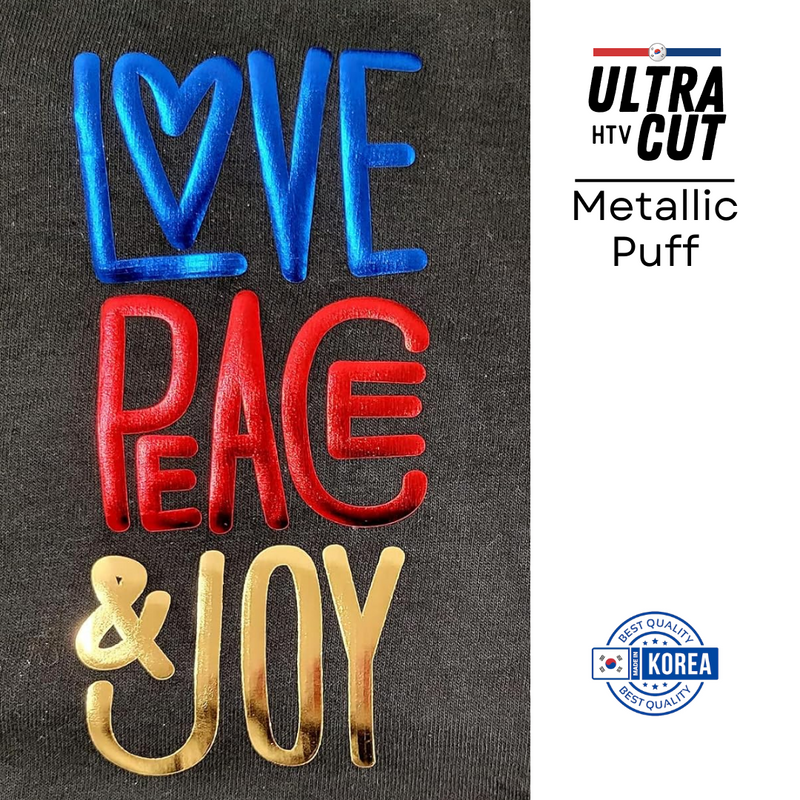 UltraCut HTV | Vinil Textil Térmico | Metallic Puff | Azul | Blue