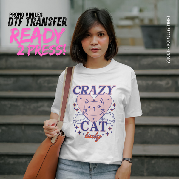 DTF Transfers | Cat Lady