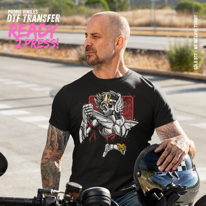 DTF Transfers | Caballeros 1 | Halftone Version - Para Tshirts oscuros