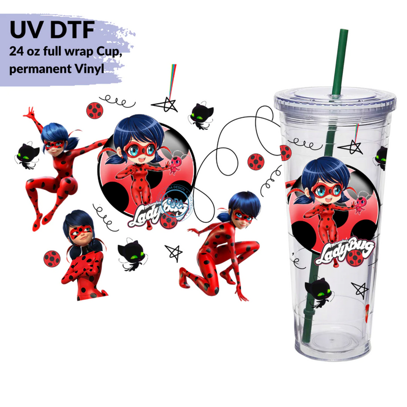 UV DTF Wrap | Ladybug | 24oz
