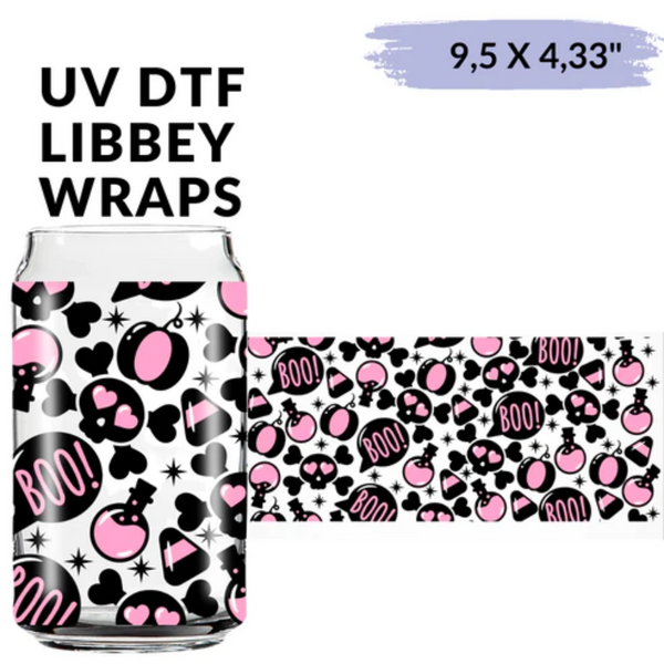UV DTF Wrap | Boo Boo Halloween | 9.5 x 4.33"