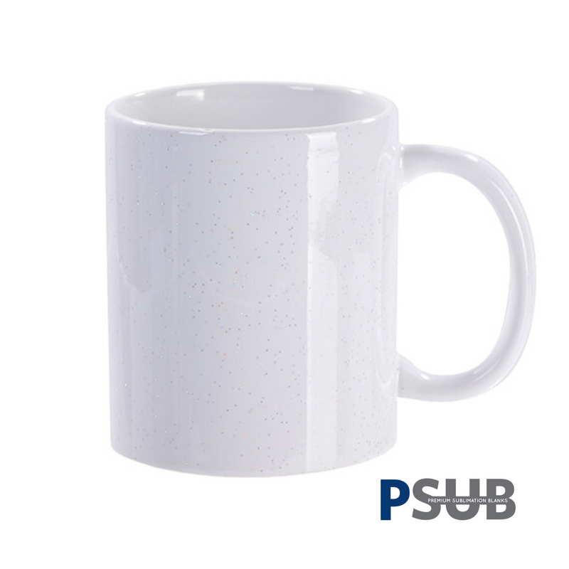 Taza de Cerámica Starsky | Blanca Glossy con escarcha | 11oz