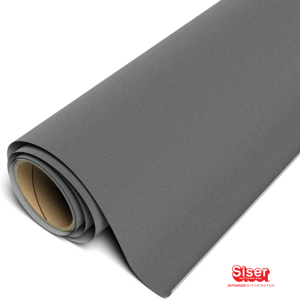 Siser StripFlock Pro® Vinil Textil Térmico | Gris Oscuro | Anthracite | Ancho 12"