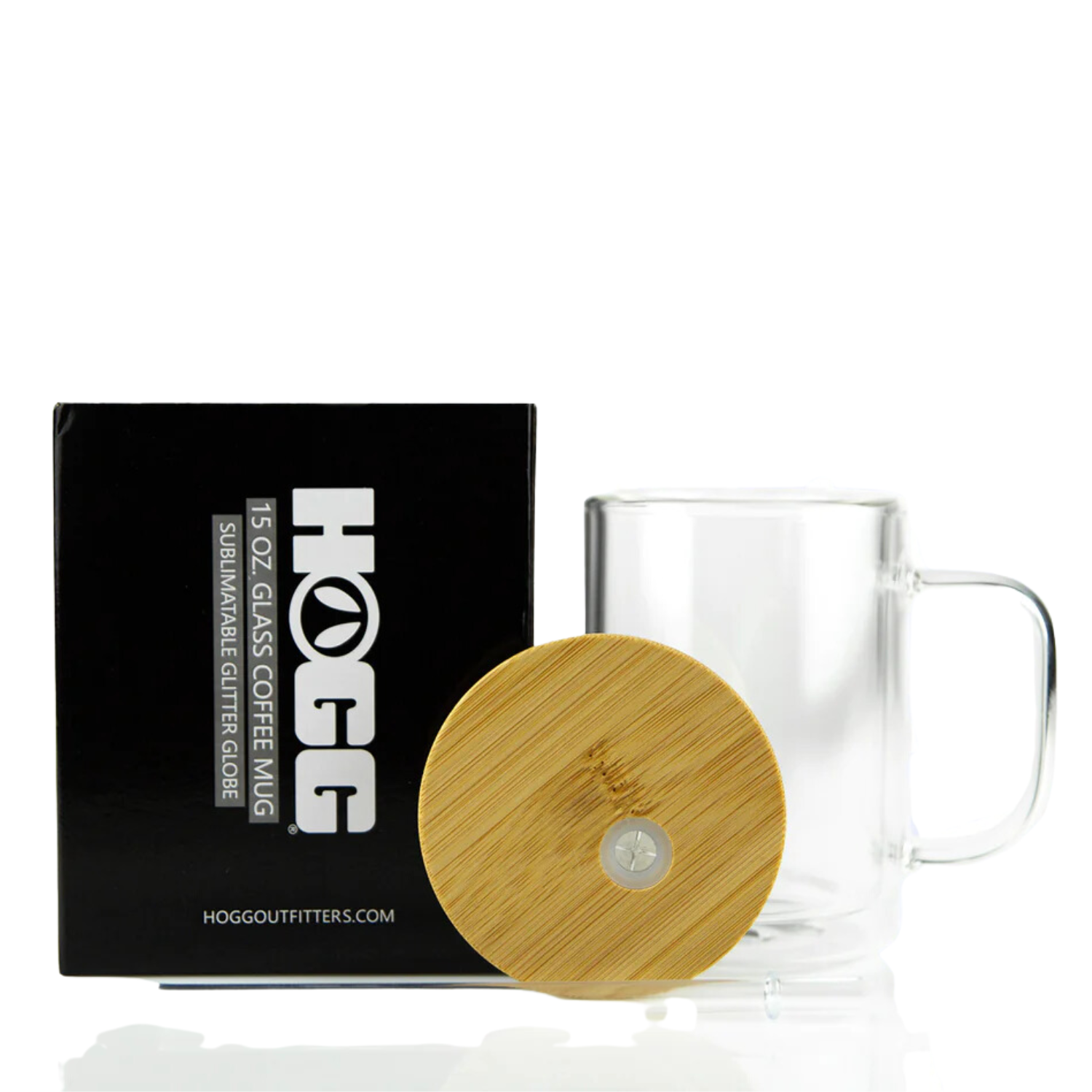 Taza Doble Pared para Snowglobe | Tapa de bambú y carrizo | 15oz
