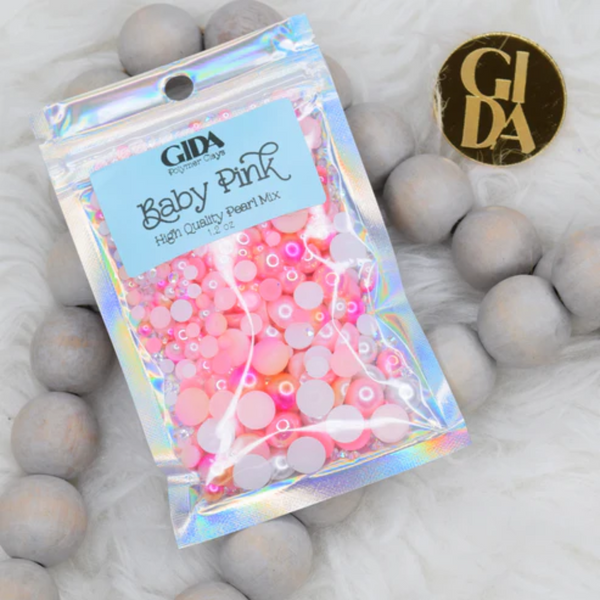 Flat Back Pearl Mix | Baby Pink | 1.2oz