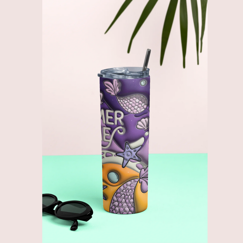 3D Wrap | Purple Summer | 20 oz