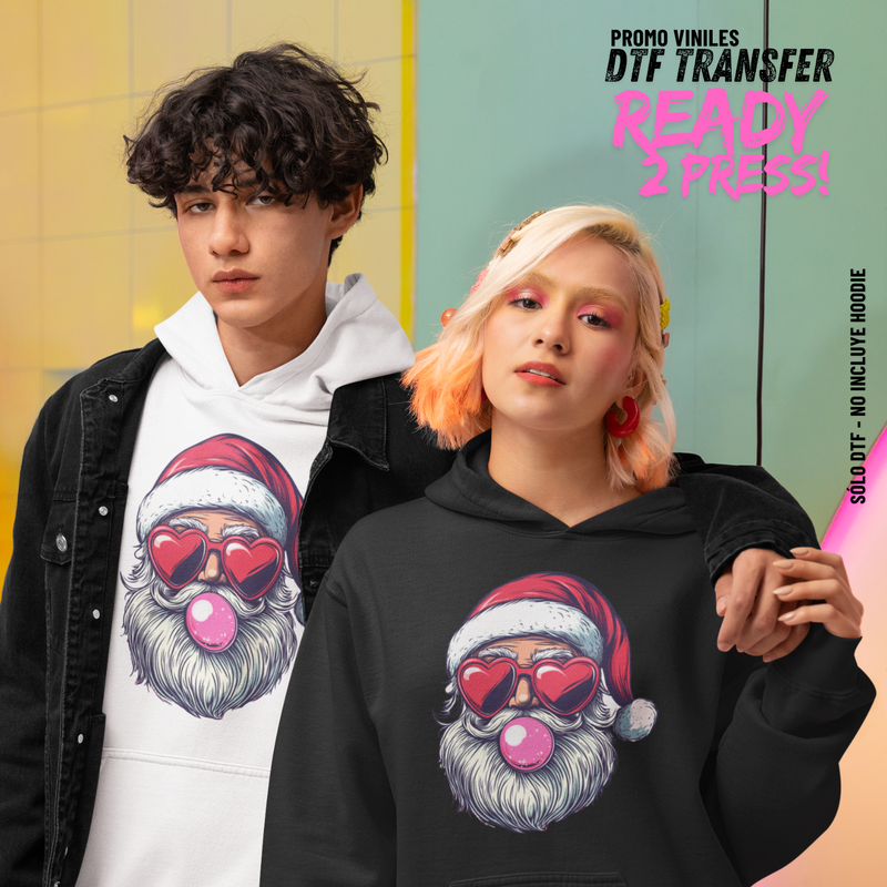 DTF Transfers | Santa Bubble Gum