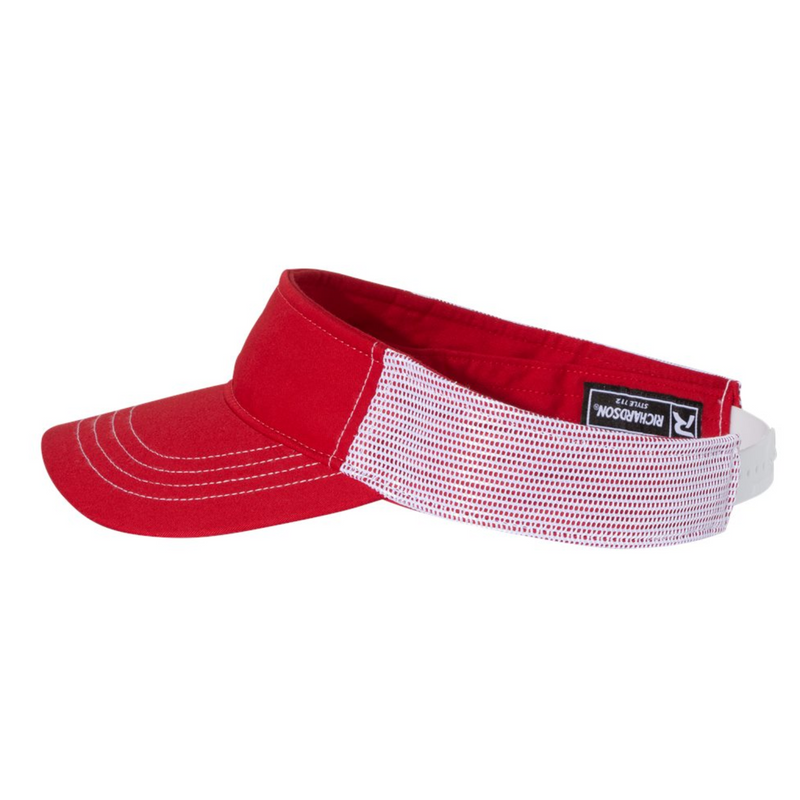 Richardson 712 | Trucker Visor | Red White