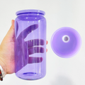 Jelly Can Glass Sublimables | Tapa y carrizo de plástico | 16oz
