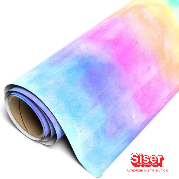 Siser EasyPatterns® Plus Vinil Textil Térmico | Watercolor Rainbow | Ancho 12"