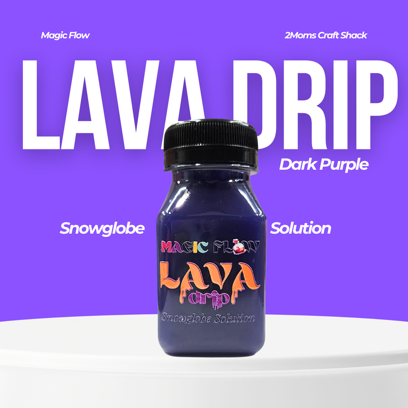 Magic Flow™ Lava Drip + Mineral Oil Kit | Dark Purple