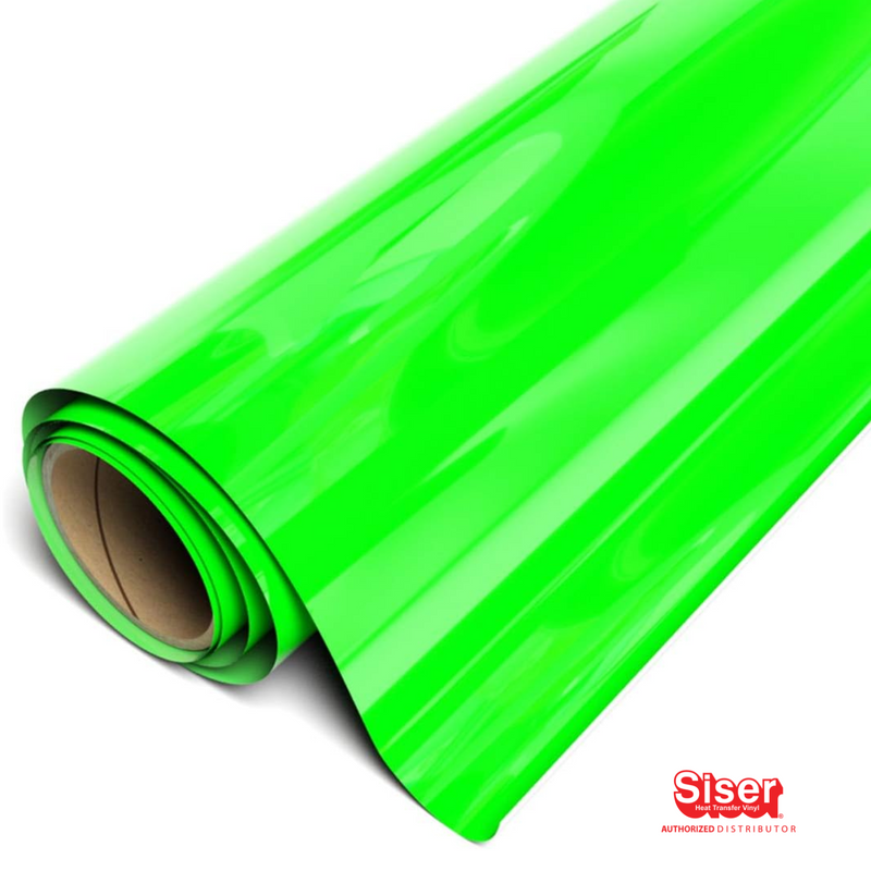 Siser Easy® Glow Neon Vinil Textil Térmico | Neon Green Ancho de 12"
