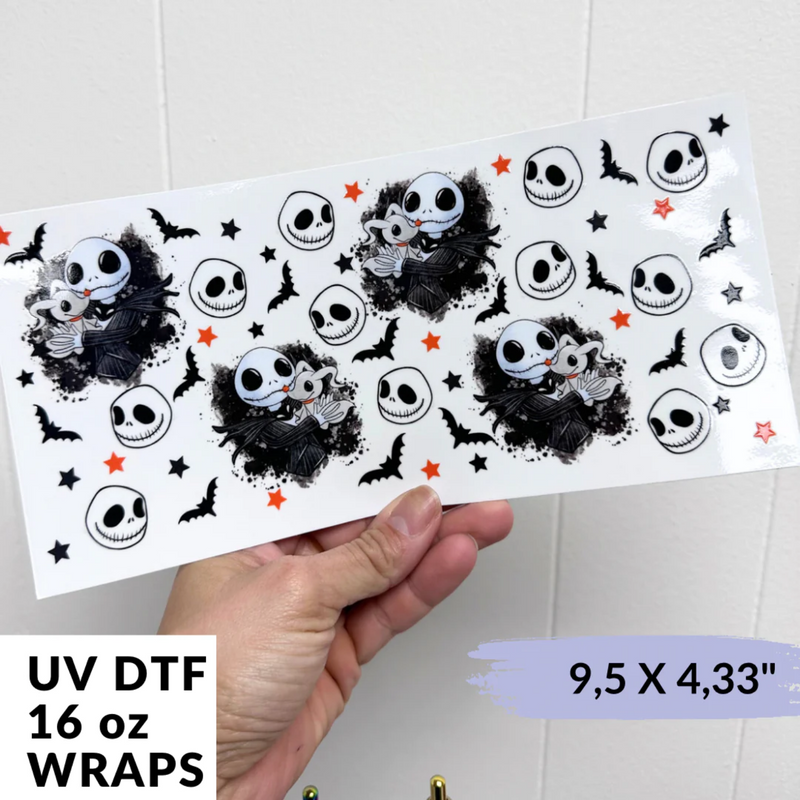 UV DTF Wrap | JACK JACK black and Doggy | 9.5 x 4.33"