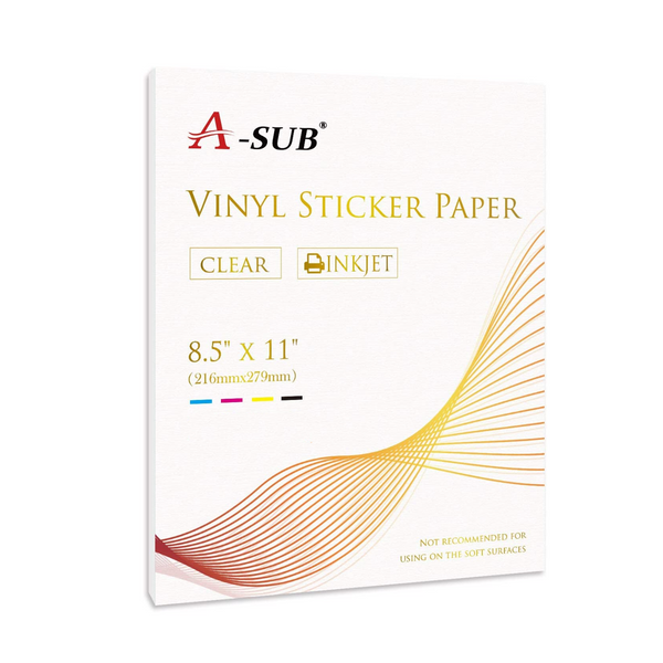 A-SUB | Vinil Adhesivo Imprimible | Inkjet | Glossy Clear