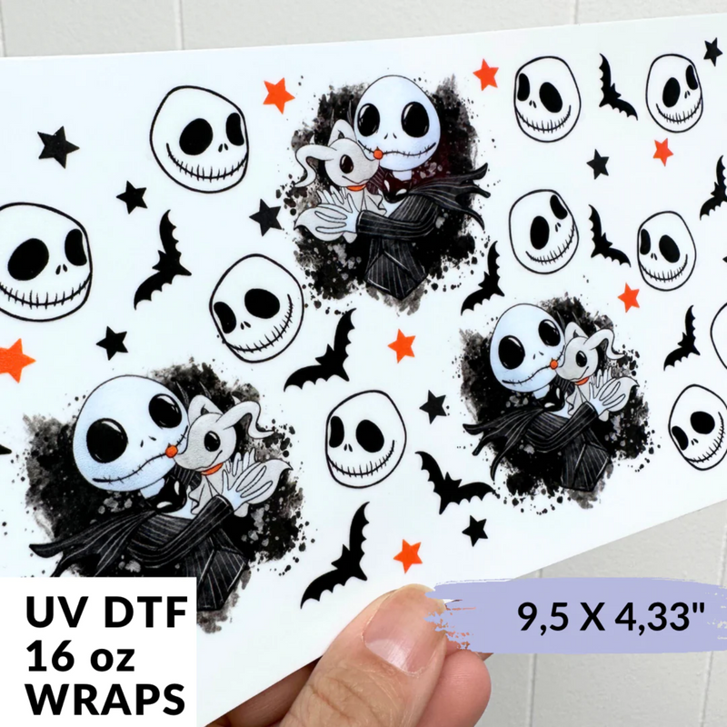 UV DTF Wrap | JACK JACK black and Doggy | 9.5 x 4.33"