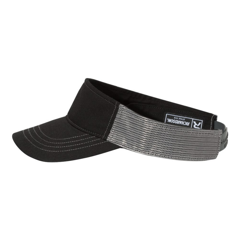 Richardson 712 | Trucker Visor | Black Charcoal