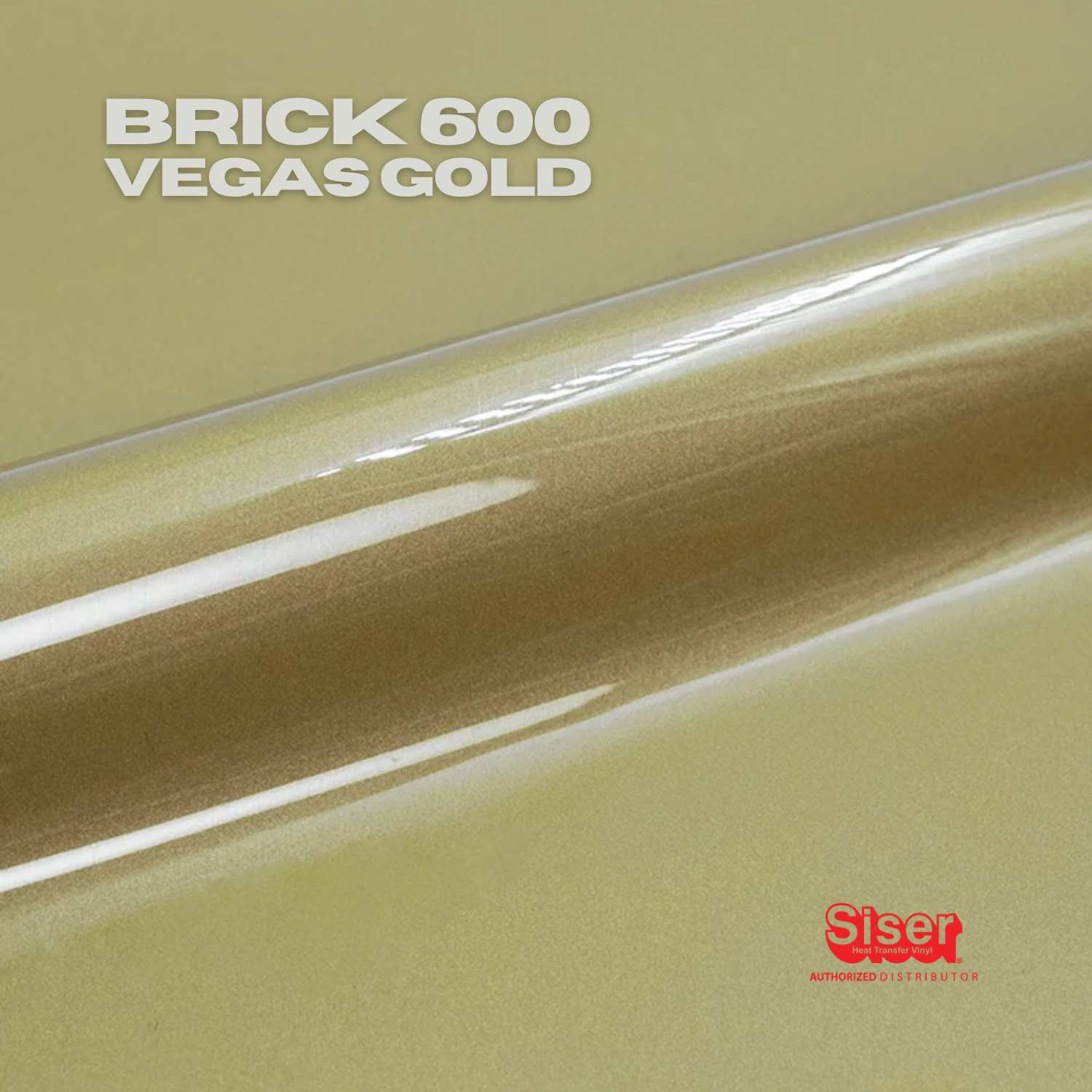 Siser Brick® 600 Vinil Textil Térmico | Vegas Gold | Ancho 12"