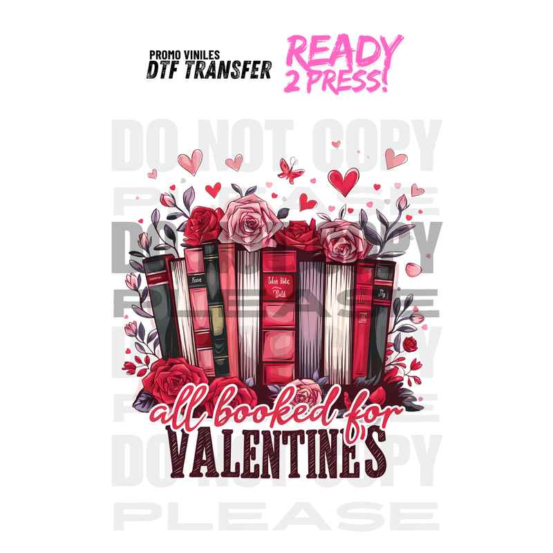 DTF Transfers | All Booked for Valentines