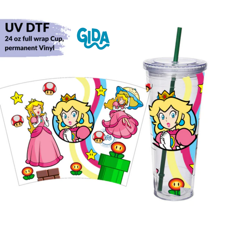 UV DTF Wrap | Peach | 24oz
