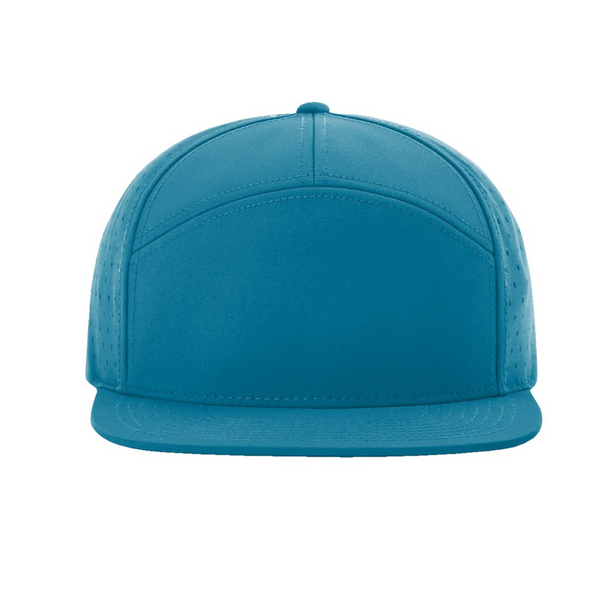 Richardson 169 | Cannon Cap - 7 Panel Performance Hat | Pool Blue