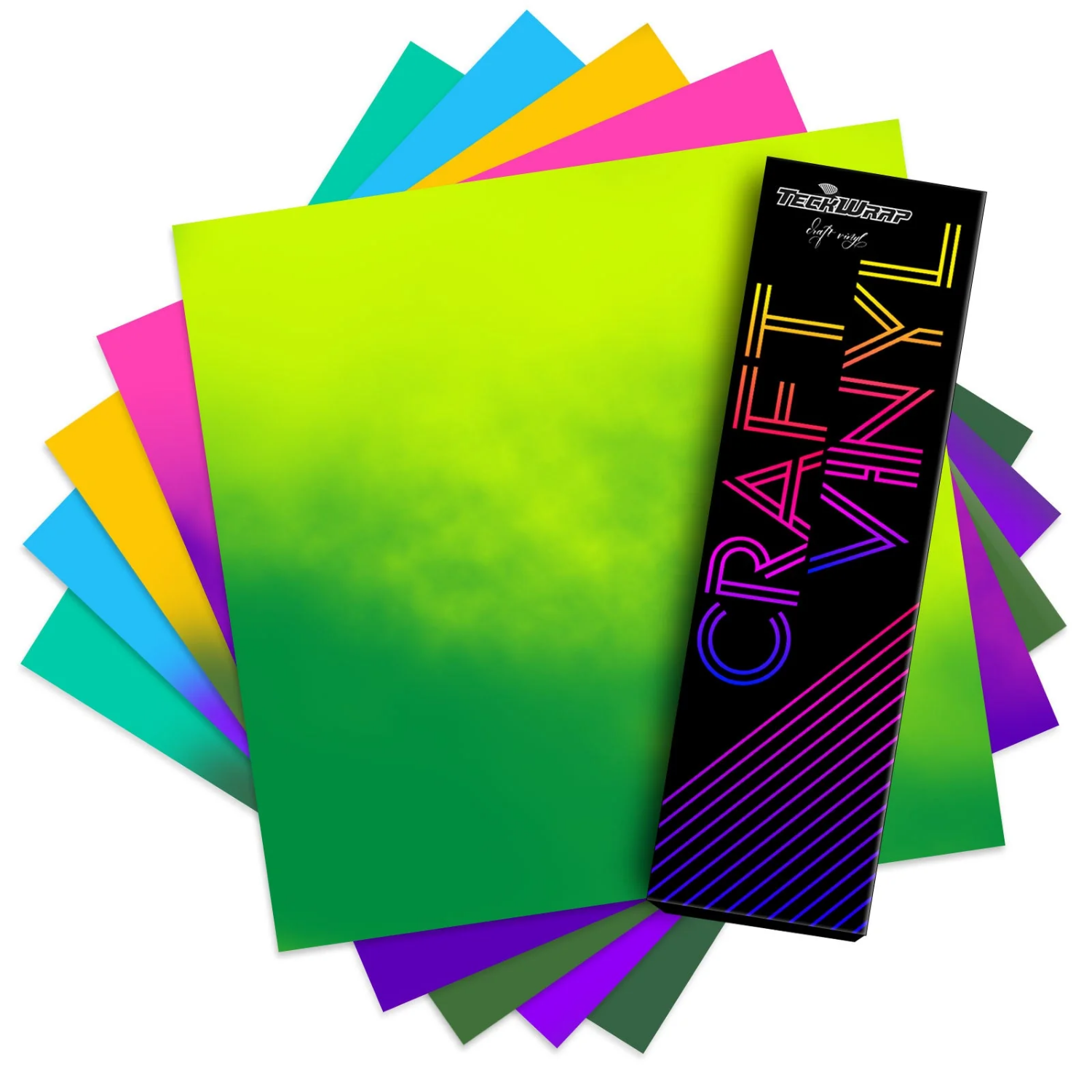Pack | Vinil Adhesivo Permanente | Neon Cold Color Change | 5 Pies