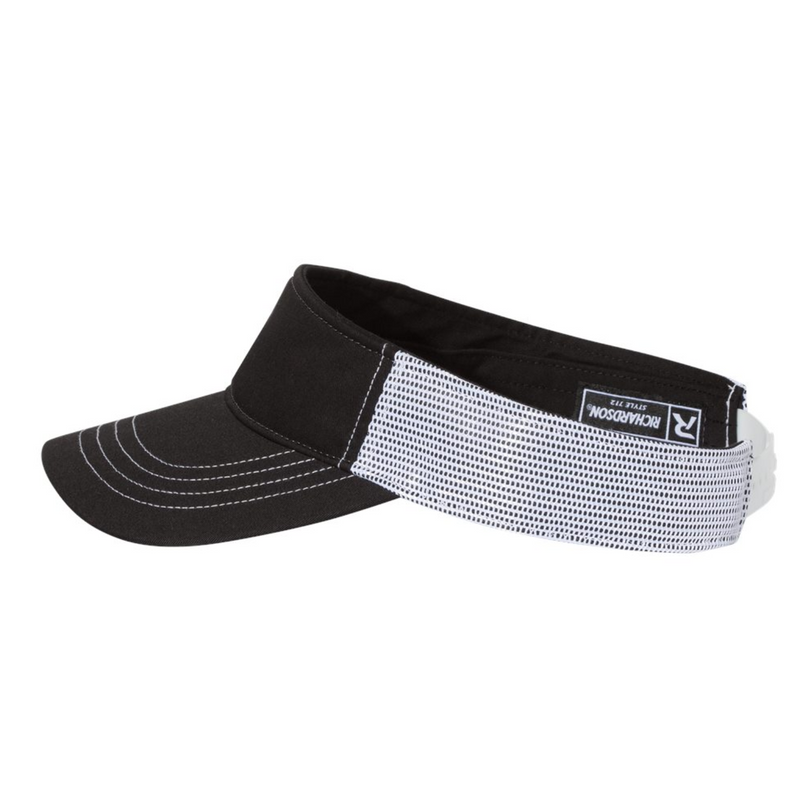 Richardson 712 | Trucker Visor | Black White