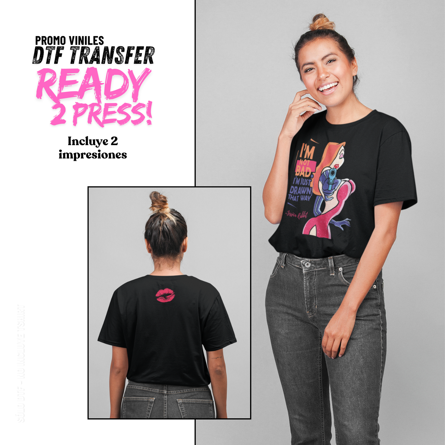 DTF Transfers | Rabbit - Incluye 2 artes