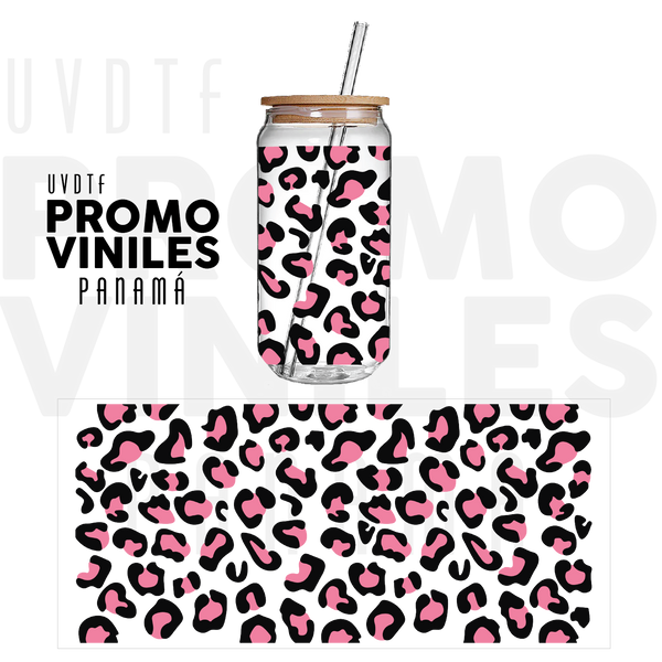 UV DTF Wrap | Pink Leopard