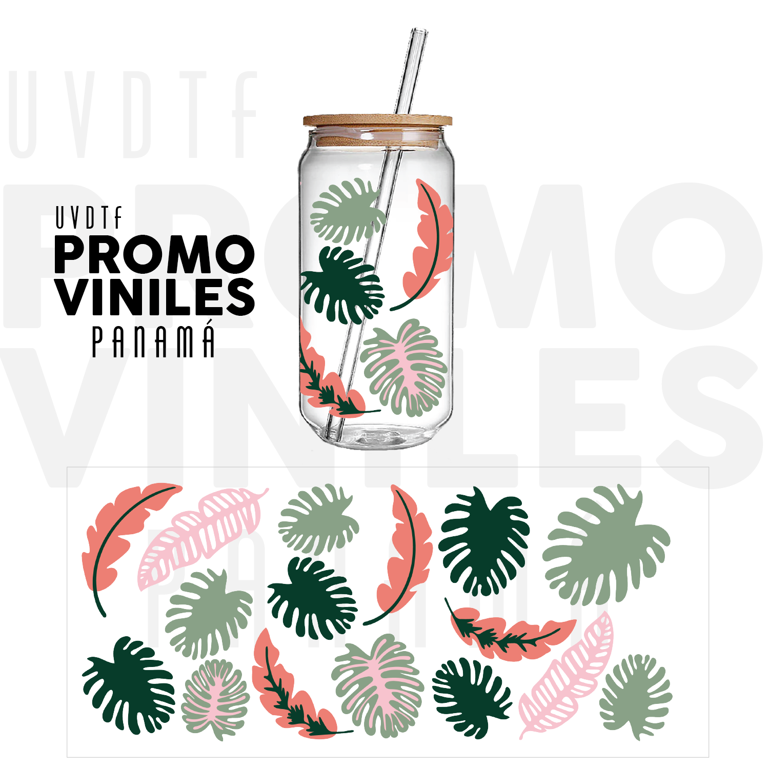 UV DTF Wrap | Monstera