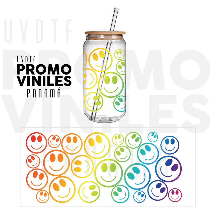 UV DTF Wrap | Smiley Neon