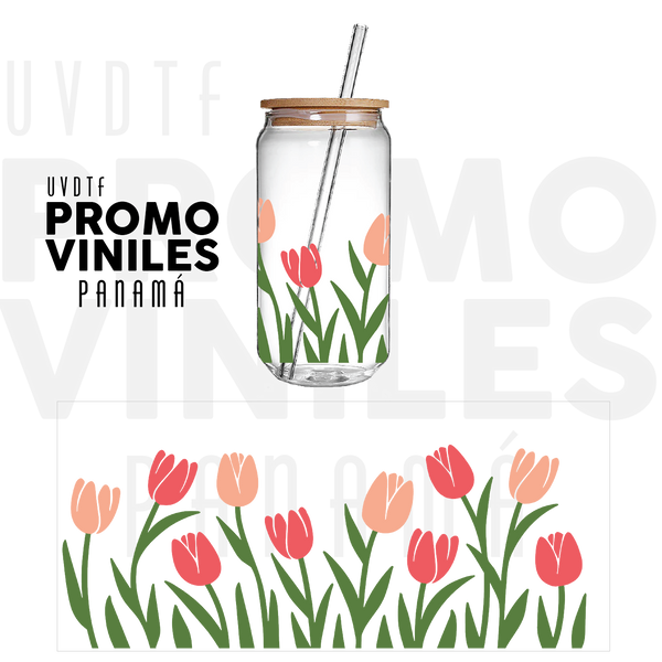 UV DTF Wrap | Tulipanes