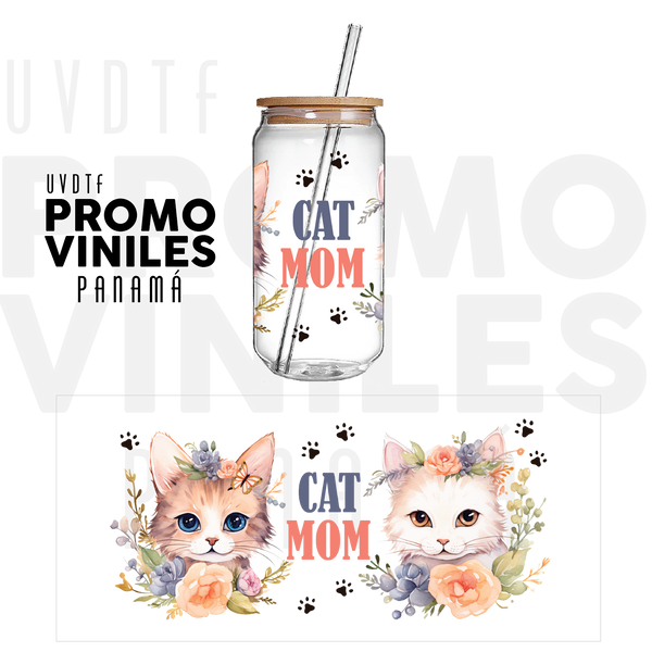 UV DTF Wrap | Cat Mom